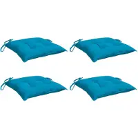 vidaXL Coussins de palette lot de 4 bleu clair 50x50x7 cm tissu oxford