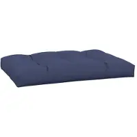 vidaXL Coussin de palette bleu marine 120x80x12 cm tissu