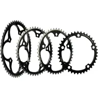 Miche plateau Supertype BCD 130SH extérieur 47 dents, noir, 9/10-f. Shimano