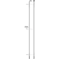 Sapim Race Spokes 100 Units Clair 290 mm