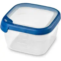 Curver Grand Chef Freshness Bin Square 1.2L Transparent/Bleu foncé