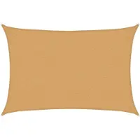 vidaXL Voile d'ombrage 160 g/m² rectangulaire sable 2x3 m PEHD