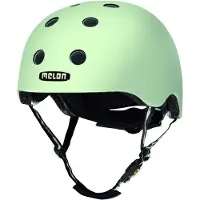 Melon London - Casque de vélo léger et cool pour femmes, hommes et enfants avec une protection maximale en 3 tailles différentes vert menthe mate