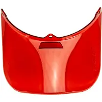 Melon Visière de casque Visière Vista UV400, 70 mm, rouge