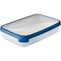 Curver Récipient hermétique - Keter - Grand Chef ECO - 2,6 l - Rectangulaire - Translucide/bleu