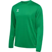 Hummel Sweat de sport vert / blanc