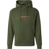 Jack & Jones Sweat-shirt 'JJTree' olive / orange