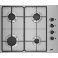 Beko Higg64103sxn Cuisinière à gaz 60 Cm 4 brûleurs Argent Argent One Size