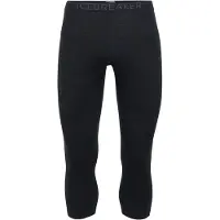 Icebreaker 200 Oasis Merino 3/4 Base Layer Pants Noir 2XL Homme