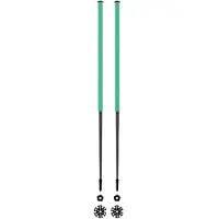 Les batons d'Alain - Bâtons de ski de randonnée - Emeraude - Taille 125 cm - Vert
