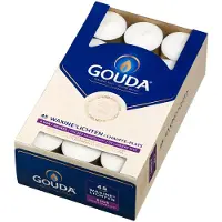 GOUDA bougies chauffe-plat 6 heures 45 pcs blanc (45 pcs)