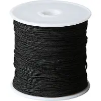 Creativ Company Cordon en polyester noir 1 mm, 50m