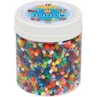Hama Perles de fer Midi en bocal - Mélange de couleurs (68), 3000pcs.