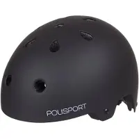 Polisport Casque cycliste urbain - Noir | M (57 - 58 cm)