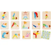 Goki Jeu de mémoire en bois Gymnastique, 32 pcs.