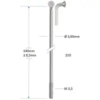 Sapim Spoke 11-140