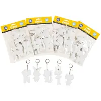 Creativ Company Filles, Porte-clés, Figurines textiles avec porte-clés, 25 pcs.