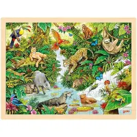 Goki Puzzle à assembler Dans la jungle
