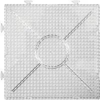 Nabbi Perles à repasser Clear Square 15x15cm, 2 pcs.