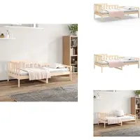 vidaXL Lit de jour 90x200 cm Pin massif - Lits et sommiers