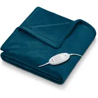 Beurer HD 75 Couverture chauffante 100 W Vert Toison