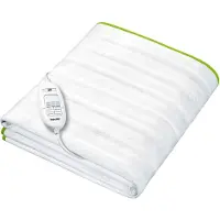 Beurer TS 15 - Chauffe-matelas - Fixation sur matelas - 3 niveaux de température - Revêtement polaire - Blanc