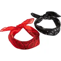 Urban Classics Foulard rouge / noir / blanc