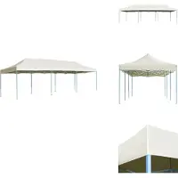 vidaXL Tente pliante Pop-Up Party 3 x 9 m Crème - Pavillons & Tentes de réception
