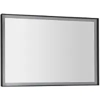 Sapho Sort LED - Miroir avec éclairage LED, 1000x700 mm, noir mat ST100