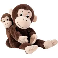 Beleduc Mom And Handpuppet Cheeta And Bibi Teddy Marron Enfants