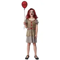 Creaciones Llopis Déguisement De Clown D´horreur Avec Ballon Pour Fille