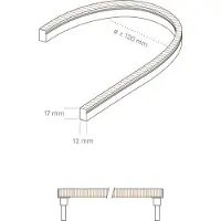 Sigor Bande LED ART SIDE 12W/m 2300-4000K 5m 120LED/m IP67 24V 650lm/m RA90 (Blanc chaud, 500 cm, Intérieur)