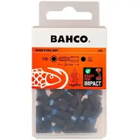 Bahco Embouts 1/4 Torsion pour vis TX T25 25 mm - 25 pièces par blister