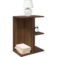 vidaXL Tables de chevet 2 pcs chêne marron bois d'ingénierie
