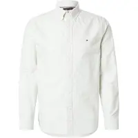 Tommy Hilfiger Chemise 'Regular Fit Stripe' beige / blanc