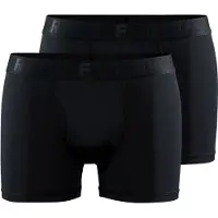 Craft - Boxers techniques - Core Dry Boxer 3-Inch 2-Pack M Black pour Homme - Taille XXL - Noir