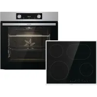 Gorenje BOSX6737E06BG Einbau-Backofen Steam Set, 60 cm, 77 Liter, Dampf, schwarz