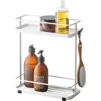 Yamazaki - Etagère salle de bain en métal 2 niveaux