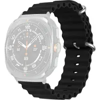 Cover-Discount Galaxy Watch Ultra (47mm) - Bracelet sport en silicone de remplacement (Silicone), Sangles de montre, Noir