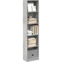 vidaXL Bibliothèque gris béton 40x24x176 cm bois d'ingénierie
