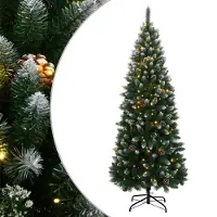 vidaXL Sapin de Noël artificiel 300 LED 210 cm
