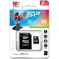 Silicon Power - Carte mémoire flash (adaptateur microSDHC - SD inclus(e)) - 16 Go - Class 10 - micro SDHC