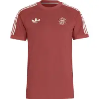 Adidas Fc Bayern Munich Originals 3 Stripes Short Sleeve T-shirt Rouge XS Homme