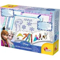 Lisciani Lisicani 47833 - École de dessin Frozen Kit de peinture tableaux d'écriture dessiner peindre créatif kit de dessin