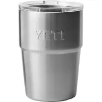 Yeti Rambler Stackable Cup 16oz Mag Slider Lid, Stainless Steel, mug thermos empilable avec couvercle, 473 ml