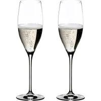 Riedel Flûte à champagne Vinum, Verres à vin, Transparent
