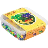 HAMA Beads Ensemble de perles Maxi - 600 pièces - Dino - - UneTaille - Perles