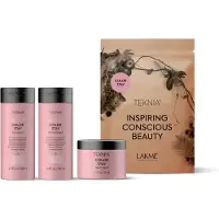 Lakme Coffret de voyage Teknia Color Stay : Shampooing 100 ml, Après-shampooing 100 ml, Cure 50 ml