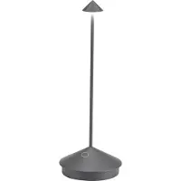 Zafferano Lampe De Table Led Sans Fil Rechargeable Et Dimmable Pina Pro Gris Foncé