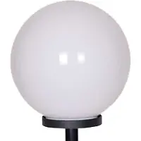 Lyora Lampe de jardin Globe Bolano 141cm. opale debout